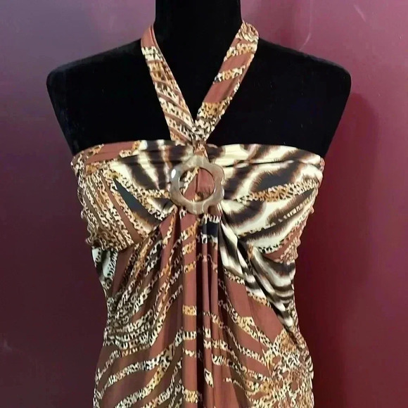 Jon & Anna NWT Women’s Large Sleeveless Animal Print Dress - Picture 5 of 8